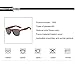 Long Keeper Wood Sunglasses for Men Women Vintage Real Wooden Arms Glasses (Brown, Grey)