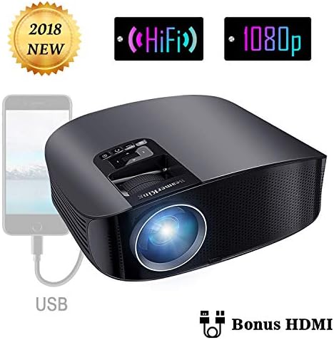 Projector Video Movie Home Theater 3500 lumens 1280x800 Native Resolution Support 1080P LED Projector for iPhone Laptop Andriod Smartphone PS4 Xbox TV Box Fire TV Camera WS610 by BeamerKing