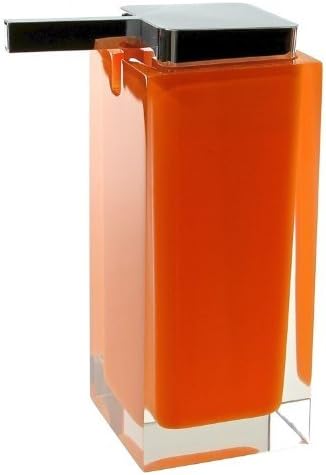 Gedy Rainbow Square Countertop Soap Dispenser Orange