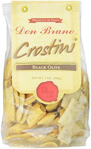 Don Bruno Crostini, Black Olive, 7 Ounce (Pack of 6) by Don Bruno