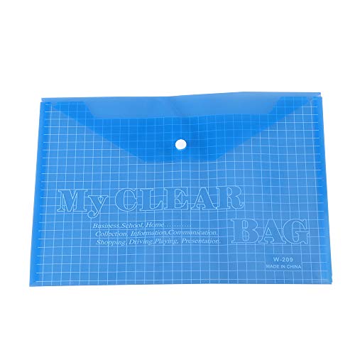 image for Agirlvct 12Pcs A4 Project Envelope Folder,Letter Size Waterproof Trans