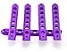 E-cowlboy Door Grab Handle Inserts Cover for Jeep Wrangler JK JKU Sahara Rubicon Unlimited 2007-2018 Front & Rear Exterior Door Handle Decoration Accessories Aluminum 5Pcs/Set (Purple)