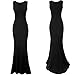 Black Evening Dresses for Women 2015 Long Elegant Formal Dress, Medium