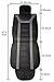 Big Ant Front Car Seat Covers, Waterproof Driver Seat Cover with Backrest Non-Slip Leather Seat Cover Save Your Auto Seat from Sweat and Stains, Universal Fit Cars SUV Trucks Front Seats Protectors
