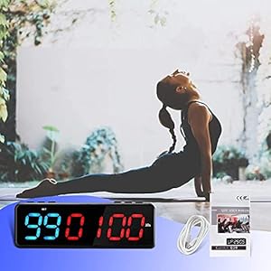 TOPQSC Gym Timer LED 11 Timing Modes Magnetische Interval Timer Mini Vorm Draagbare Fitness Timer APP Controle Gym Timer…