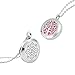 2PCS Aromatherapy Essential Oil Diffuser Necklace Stainless Steel Pendant Locket 12 Felt Pads