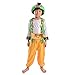 Boys Arabian Prince Costume Aladdin Costume Kids 4-13 Years (L, Green&Yellow)