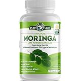 Organic Moringa Oleifera Powder Capsules: Energy, Metabolism, and Immune Booster. Natural Anti-Inflammatory. Rich in Nutrients and Antioxidants. Non-GMO, Nicaragua Single Origin 120 Caps of 500mg