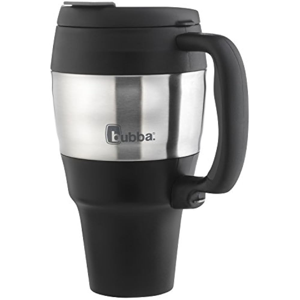 Bubba Commuter & Travel Mugs Classic Insulated Handle, 34 Oz., Black