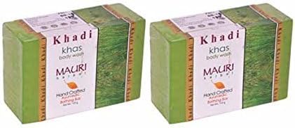 Khadi Khus Soap - Invigorating & Cooling - Pack Of 2 - 125 Gm Each