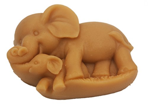 Longzang S348 Elephant Mould Art Silicone Soap Craft DIY Handmade Molds, Pink