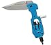 Wealers Multifunction Tactical Folding Survival Pocket Knife & Functions As A Knife,Philips Screwdriver, LED Torch Flash Light, Hex Nut Driver, Strait Slot Driver, And 6 Point Star Driver (Blue)