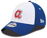 MLB Atlanta Braves Cooperstown Team Classic 39Thirty Stretch Fit Cap, Medium/Large, White