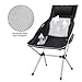 MOVTOTOP Camping Chair with Adjustable Pillow, Lightweight Folding Camping Chair, Outdoor Compact Chairs with High Backrest and Carry Bag for Travel, Picnic, Fishing, Festival, Hiking, Backpacking