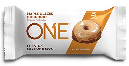 ONE Protein Bars MINI, Maple Glazed Doughnut, Gluten Free Protein Bars with 8g Protein and less than 1g Sugar, Guilt-Free Snacking for High Protein Diets, .88 oz (30 Pack)