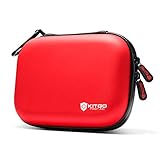 Kitgo Mini First Aid Kit 103 Pieces, 100% Water-Resistant Compact Hard Shell Case Perfect for Travel, Biking, Hiking, Camping, Car (Red)