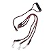 [New Version] COCOPET Heavy Duty Sturdy 3 Way Nylon No Tangle Dog Pet Leash with Sponge Handle - Fit for Small and Medium Dogs Walking (Red)