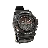 Men's Solar Sport Watch LED/ Quartz Combo Shock and Water Resistant SSW3 by ricco power