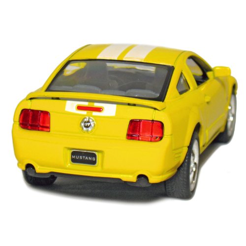 5" 2006 Ford Mustang GT with Stripes 1:38 Scale (Yellow)