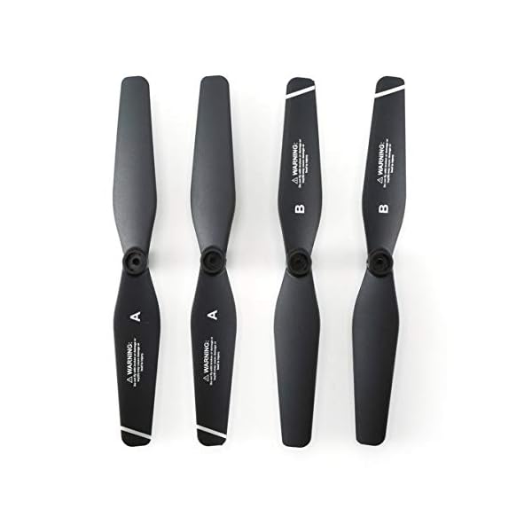 Monlladek Propeller, 4 Stück Rc Hubschrauber Propeller Cw CCW Requisitenblätter für S167 Rc Drohnen Set (Schwarz) – Bild 7