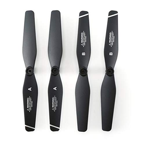 Monlladek Propeller, 4 Stück Rc Hubschrauber Propeller Cw CCW Requisitenblätter für S167 Rc Drohnen Set (Schwarz) – Bild 7