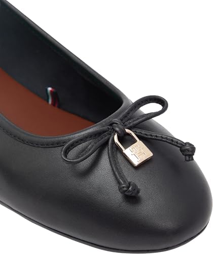 Donna Ballerine Smooth Ballet in Pelle, Nero (Black), 37