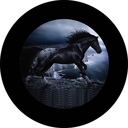 In Visible TC 0017 - Dark Horse Spare Tire Cover 8x25