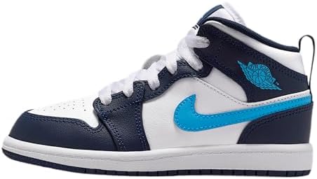 Amazon.com | Jordan Little Kid's 1 Mid Purple Venom/White (DQ8424
