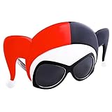 Harley Quinn Mask Sunglasses. DC Comics Harley Quinn Halloween Sunglasses