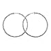 PammyJ Silvertone Hoop Fashion CLIP-ON Earrings 1.5 inches