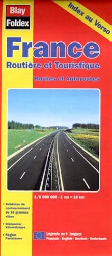 Download Carte routière et touristique : France, routes et autoroutes (avec index au verso et légende en 4 langues) PDF