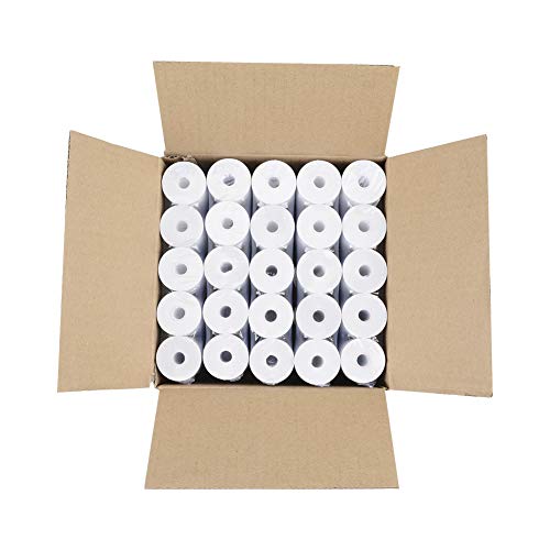 InpourPack 2 1/4" x 50' Thermal Paper Rolls for POS Cash Register, 50 Rolls Receipt Paper(Non-core)