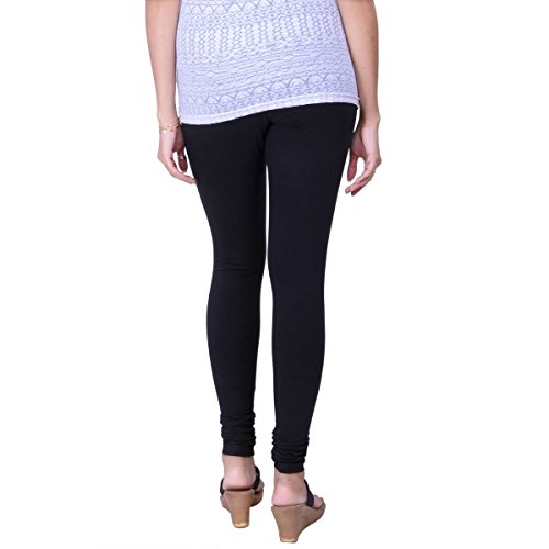 lux lyra women's black churidar leggings mf-36