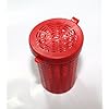 Kathy-Store-INC-2pcs-Crab-Diner-Bait-Jar-Covered-with-Lid-Traps-Red-Bait-Cup-Plastic-Bait-Cage-Cup