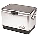 Coleman Steel-Belted Portable Cooler, 54 Quart, Stainless Steel