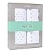 Ely’s & Co. Crib Sheets, Baby Boy/Girl Fitted Crib Mattress Sheet Set, 2 Pack, 100% Jersey Knit Cotton, Infant and Toddler Nursery Bedding, Grey Sage Diamond, 28” x 52”
