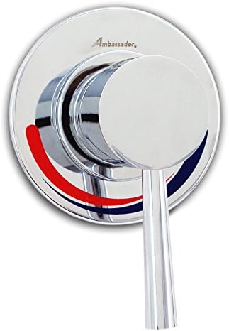 Ambassador Marine Allure Thin Wall Mount 1-Hole Shower Mixer, Chrome
