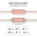 Earphones Headphones, Powerful Bass Earbuds with Mic, 14mm Large Drivers, Ergonomic Design for Samsung and Mp3 Players (Rose Gold with Case)thumb 4