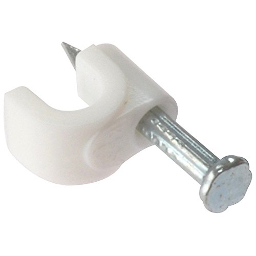 image for PARTH IMPEX Round Cable Wire Clips 4mm (Pack of 400) Cable Management 