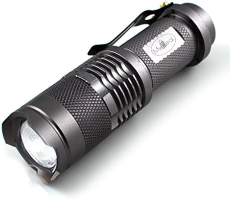 VisiTORCH Tactical Flashlight with 300 Lumens Ultra Bright LED , Adjustable Focus 3W CREE XPE Bulb and 275 Meter Distance. INCLUDES BATTERIES !