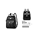 MIUCOO Women's Faux Leather Backpack Casual School Bag Outdoors Purse Simple Style Travel Bag For Girls (Black)