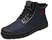 Yahao Men's Warm Water-Repellent Snow Boots with Fur,Comfy Insulated Lightweight Winter Shoes