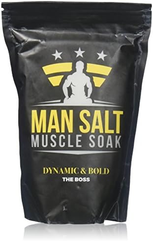 ManSalt Muscle Soak -Epsom Salt Bulk- - Best Bath Salts (Boss, 1LB)