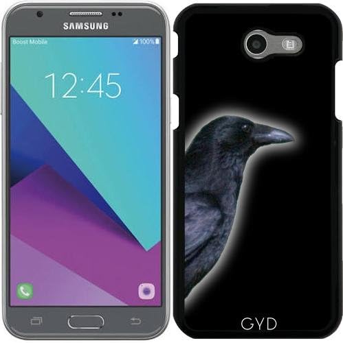 DesignedByIndependentArtists Case for Samsung Galaxy J3 2017 (SM-J327) - crow head by hera56