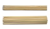 CrazyEve Bamboo Skewers Diameter 0.24 Inch(6mm) Strong Sturdy BBQ Kebab Fruit Chocolate Grill Sticks 24 Inch(60cm) (30pcs)