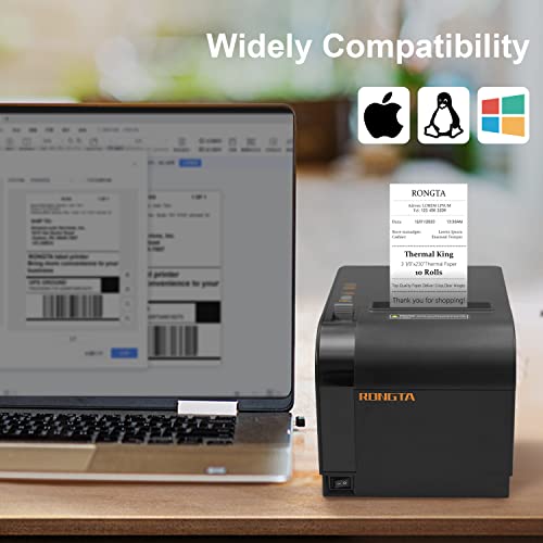 RONGTA Thermal Receipt Printer, 80mm Receipt Printers, Thermal Pos