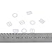 FreAire 30 Sets Nylon Coated Metal Lingerie Adjustment Strap Slides Hardware Sewing Clips Clasp Hooks for Bra STRP (10mm, White)
