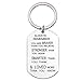 Studiocc Always Remember You are Braver Than You Believe Jewelry Pendant Necklace with Keychain, Inspirational Keyring Gifts for Women, for Men, Family, Son, Daughter, Friend, Sister, Mom, Dad