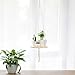 YXMYH Plant Hanger, Macrame Plant Hanger Shelf Hanging Planter Home Decor Cotton Cord and Pine Shelf -Boho Bohemian Home Decor 43 inches (Round)
