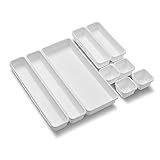 madesmart Value 9-Piece Interlocking Bin Pack - White | VALUE COLLECTION  | Customizable Multi-Purpose Storage | Durable | Easy to Clean | BPA-Free